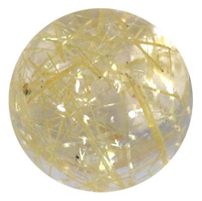 ルチルクォーツ RD CAB-Rutilated Quartz Round Cabochon
